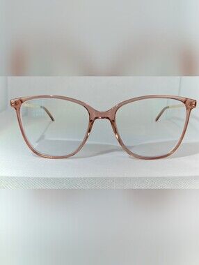 Aroma. Stylish Women's Mauve Pink Transparent Frame Eyeglasses.
